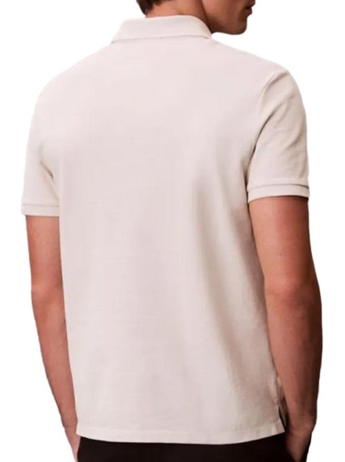 Calvin klein jeans monogram piqué polo voor heren - beige - Kiabi Calvin klein jeans monogram piqué polo voor heren - beige - Kiabi