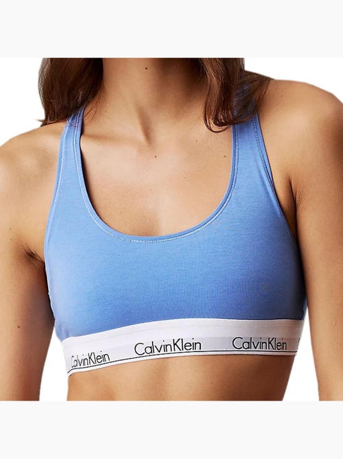 Calvin Klein Jeans Ongevoerde Bralette voor Dames - Blauw - Kiabi Calvin Klein Jeans Ongevoerde Bralette voor Dames - Blauw - Kiabi