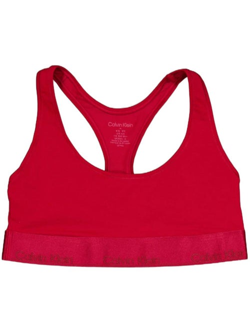 Calvin Klein Jeans Ongevoerde Rode Bralette voor Dames - Kiabi Calvin Klein Jeans Ongevoerde Rode Bralette voor Dames - Kiabi