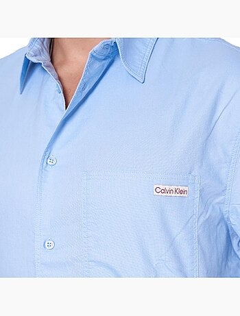 Calvin klein jeans oxford overhemd voor heren - blauw