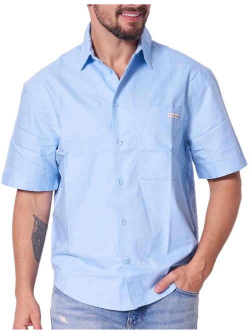 Calvin Klein Jeans Oxford Overhemd voor Heren - Blauw - Kiabi Calvin Klein Jeans Oxford Overhemd voor Heren - Blauw - Kiabi
