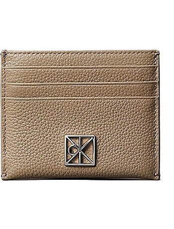 Calvin klein jeans pebble taupe dames pasjeshouder portemonnee