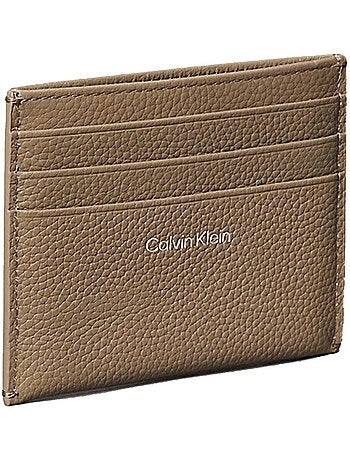 Calvin klein jeans pebble taupe dames pasjeshouder portemonnee