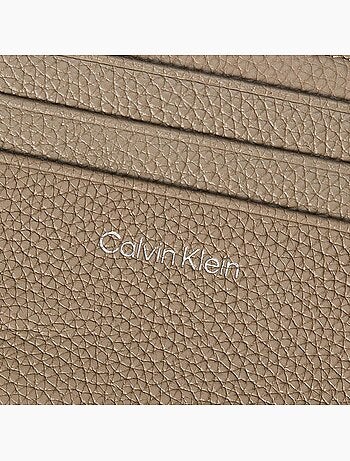 Calvin klein jeans pebble taupe dames pasjeshouder portemonnee