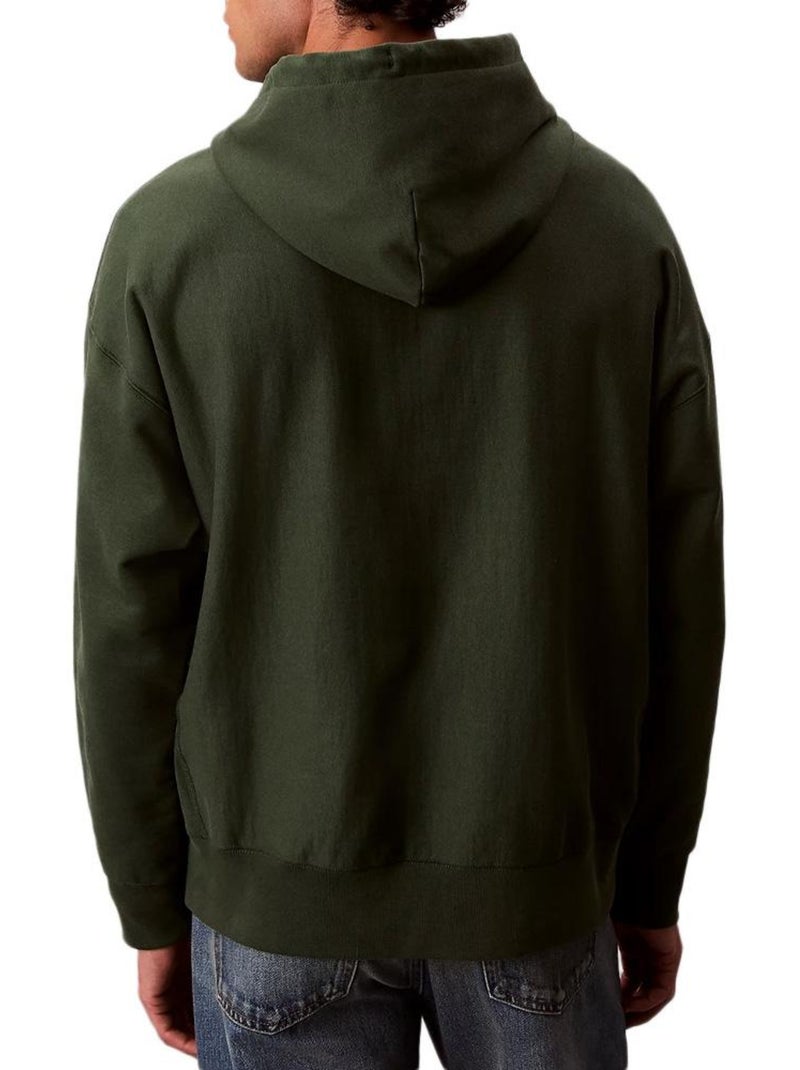 Calvin Klein Jeans Premium Terry Groene Hoodie voor Heren Groen - Kiabi