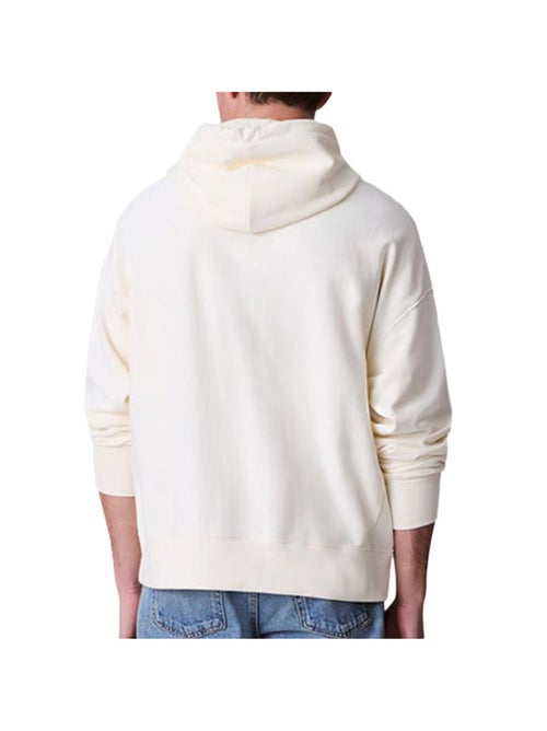 Calvin Klein Jeans Premium Terry Hoodie Beige voor Heren - Kiabi Calvin Klein Jeans Premium Terry Hoodie Beige voor Heren - Kiabi