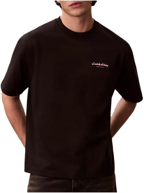Calvin Klein Jeans Relaxed T-shirt Zwart voor Heren - Kiabi Calvin Klein Jeans Relaxed T-shirt Zwart voor Heren - Kiabi
