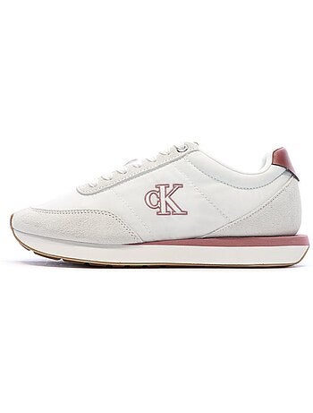 Calvin klein jeans retro dames sneakers wit/rood