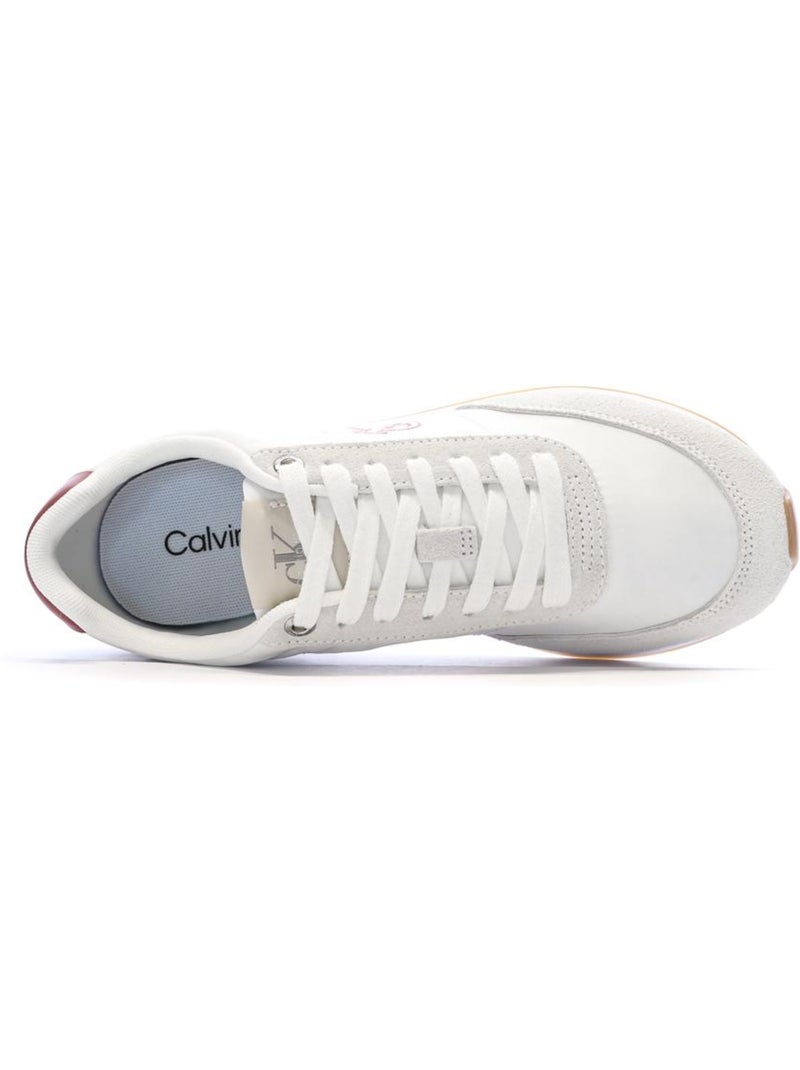 Calvin Klein Jeans Retro Dames Sneakers Wit/Rood Wit - Kiabi