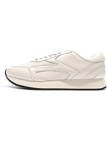 Calvin klein jeans retro runner witte heren sneakers