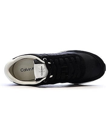 Calvin klein jeans retros zwarte heren sneakers