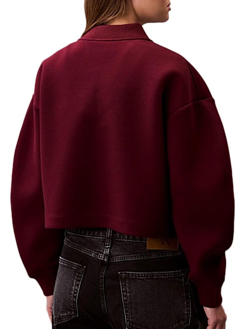 Calvin Klein Jeans Rode Scuba Aviator Blouson voor Dames Rood - Kiabi