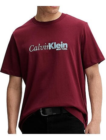 Calvin klein jeans heren t-shirt wit lv04rd822g