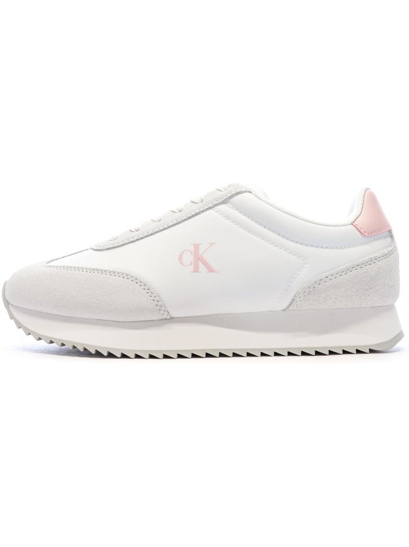 Calvin Klein Jeans Runner Witte Dames Sneakers Wit - Kiabi