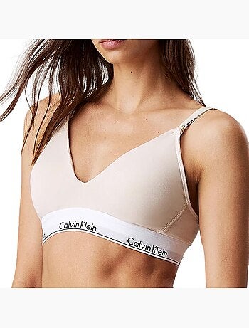 Calvin Klein Jeans Sandshell Beige BH voor Dames