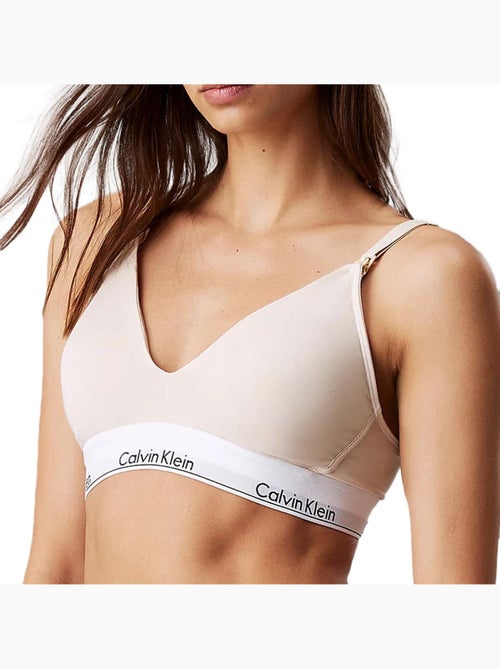 Calvin Klein Jeans Sandshell Beige BH voor Dames - Kiabi