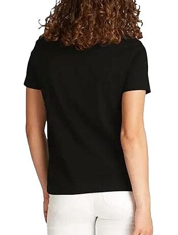 Calvin klein jeans shadow graphic t-shirt zwart voor dames