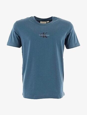 Calvin klein jeans shadow t-shirt blauw voor heren j30j325649