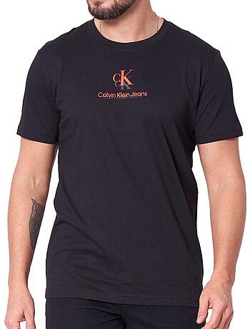 Calvin klein jeans shadow t-shirt zwart voor heren