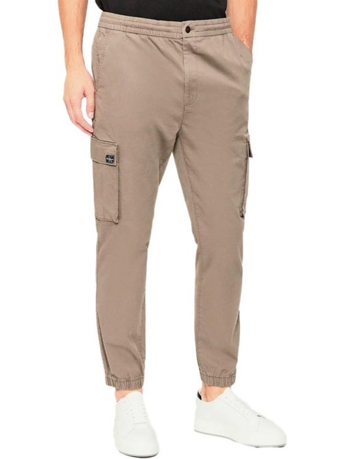 Calvin Klein Jeans Skinny Jogger Pantalon Beige voor Heren - Kiabi