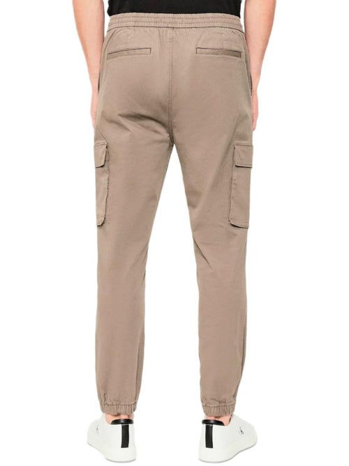 Calvin Klein Jeans Skinny Jogger Pantalon Beige voor Heren - Kiabi