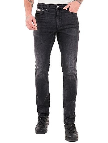 Calvin klein jeans slim aspen zwarte slim fit jeans voor heren