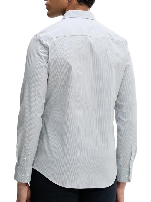 Calvin klein jeans slim fit heren overhemd met strepen - lichtblauw - Kiabi Calvin klein jeans slim fit heren overhemd met strepen - lichtblauw - Kiabi