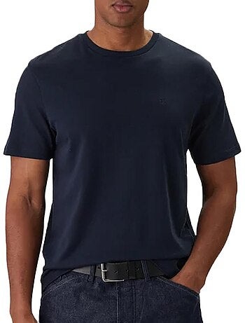 Calvin klein jeans supima t-shirt voor heren - marineblauw