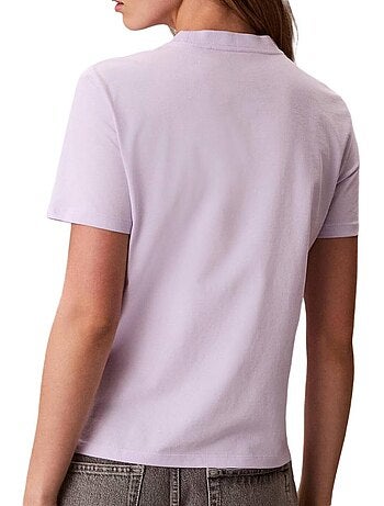Calvin klein jeans t-shirt dames violet klassiek monologo