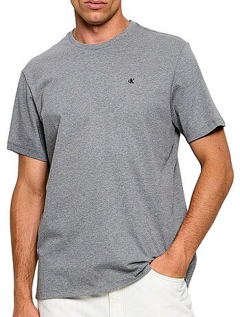 Calvin klein jeans t-shirt heren - grijs klassiek monogram