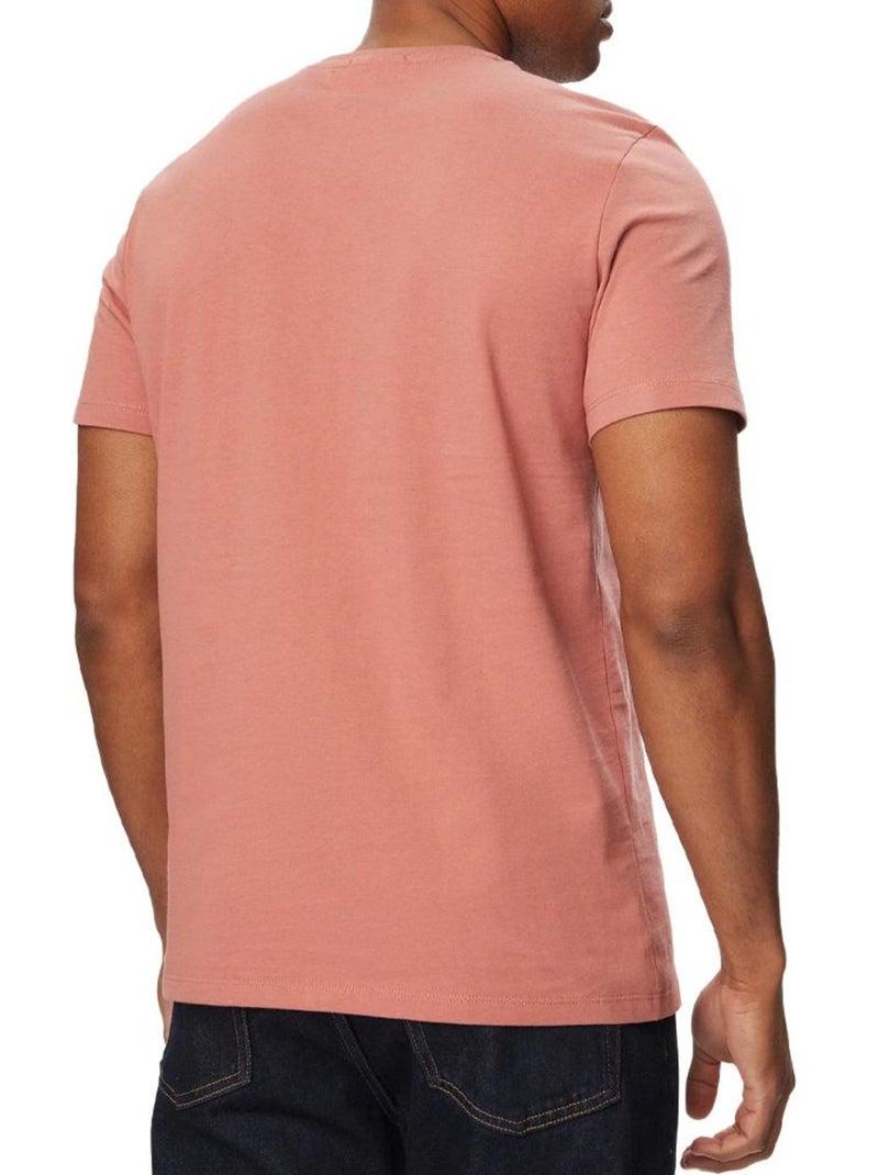 Calvin Klein Jeans T-Shirt met Klassiek Monogram voor Heren - Roze Roze - Kiabi