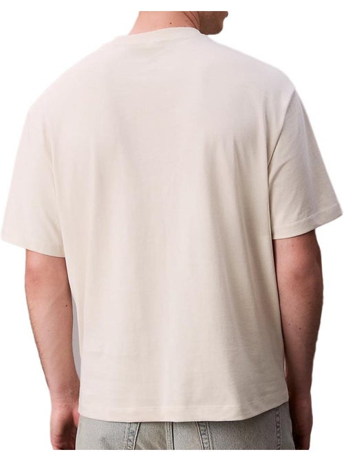 Calvin Klein Jeans T-shirt voor Heren - Beige LV04RD808G - Kiabi Calvin Klein Jeans T-shirt voor Heren - Beige LV04RD808G - Kiabi
