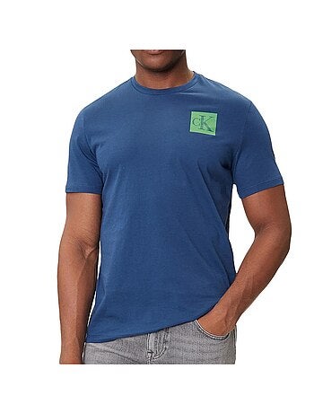 Calvin klein jeans t-shirt voor heren - blauw met gradiënt
