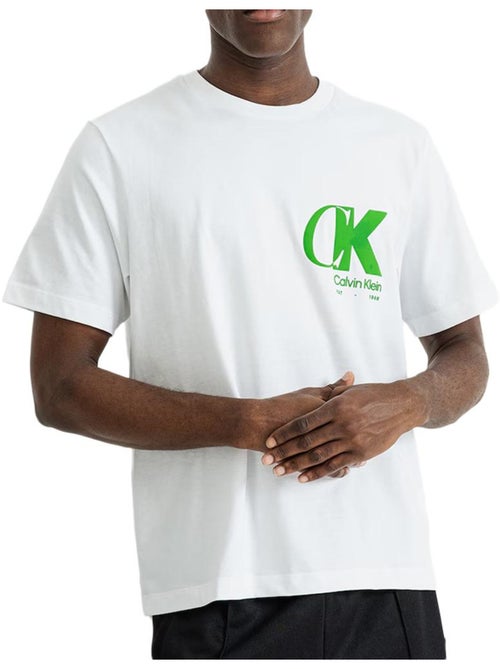 Calvin Klein Jeans T-shirt voor Heren - Wit - Lente/Zomer 2020 - Kiabi Calvin Klein Jeans T-shirt voor Heren - Wit - Lente/Zomer 2020 - Kiabi