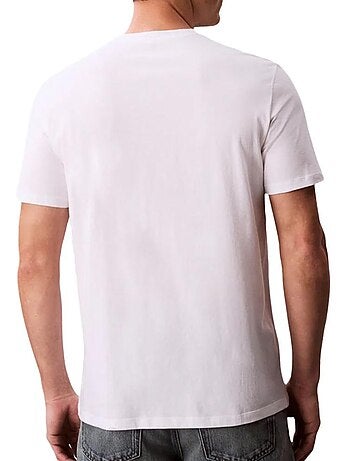 Calvin klein jeans t-shirt zwart/rood voor heren lv04rd814g