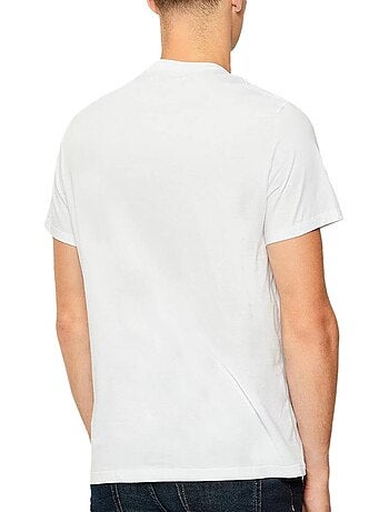 Calvin klein jeans t-shirt voor heren wit/rood - maat 30s