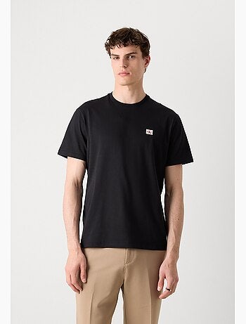Calvin klein jeans t-shirt voor heren - grijs met badge