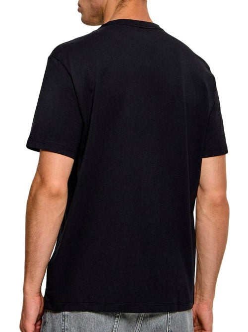 Calvin klein jeans t-shirt voor heren zwart met crest logo - Kiabi Calvin klein jeans t-shirt voor heren zwart met crest logo - Kiabi