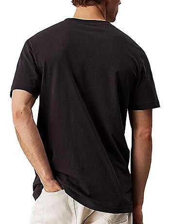 Calvin klein jeans t-shirt voor heren zwart met label phantom