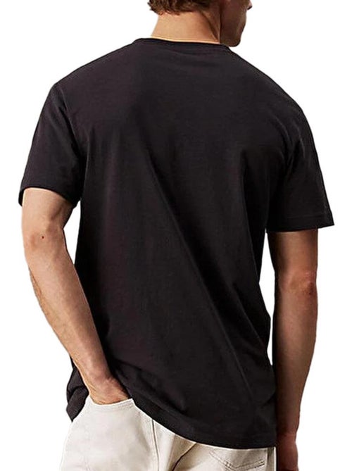 Calvin Klein Jeans T-shirt voor Heren Zwart met Label Phantom - Kiabi