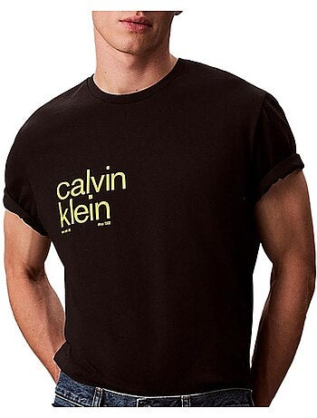 Calvin klein jeans t-shirt voor heren - wit lv04rd810g