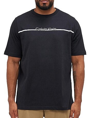 Calvin klein jeans t-shirt zwart heren split line