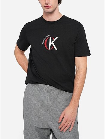 Calvin klein jeans t-shirt zwart voor heren lv14re829g