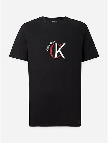 Calvin klein jeans t-shirt zwart voor heren lv14re829g