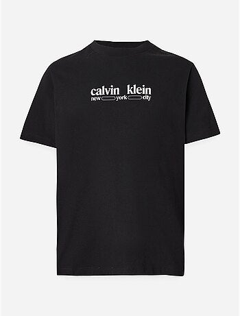 Calvin klein jeans t-shirt zwart voor heren lv14re831g
