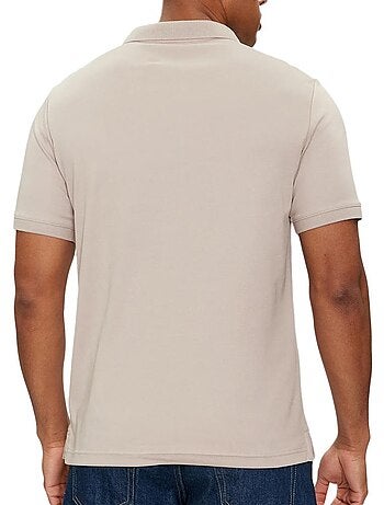 Calvin klein jeans taupe polo voor heren k10k111657