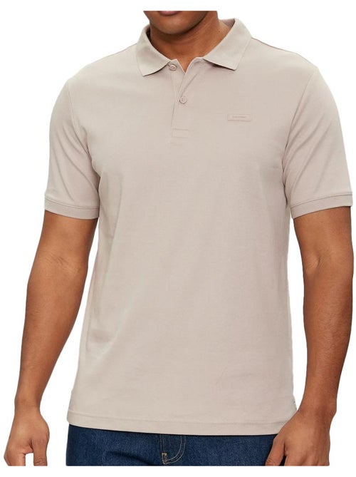 Calvin Klein Jeans Taupe Polo voor Heren K10K111657 - Kiabi Calvin Klein Jeans Taupe Polo voor Heren K10K111657 - Kiabi