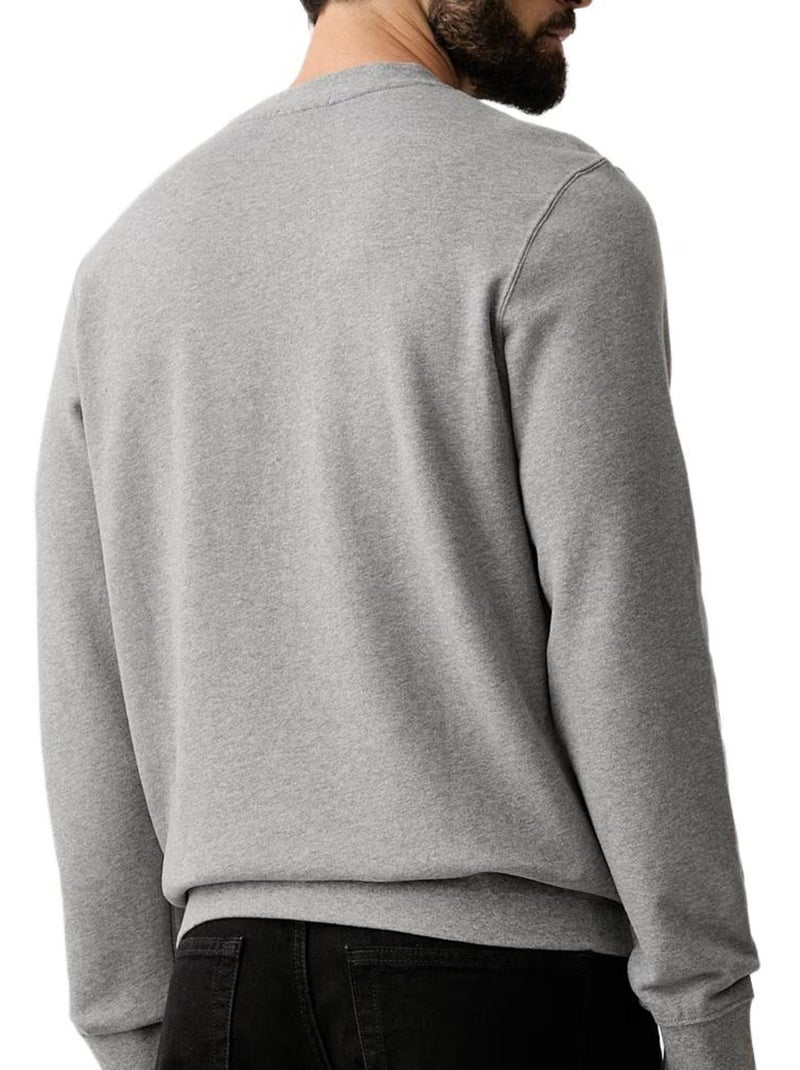 Calvin klein jeans terry heren sweatshirt grijs Zilvergrijs - Kiabi