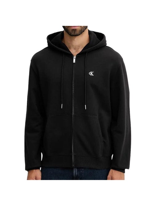 Calvin Klein Jeans Terry Monogram Zwart Sweatvest voor Heren - Kiabi Calvin Klein Jeans Terry Monogram Zwart Sweatvest voor Heren - Kiabi