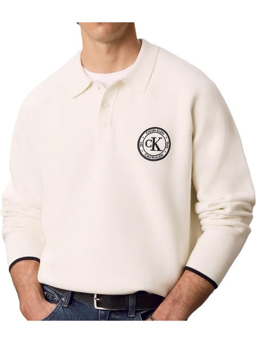 Calvin klein jeans varsity beige heren trui - Kiabi Calvin klein jeans varsity beige heren trui - Kiabi